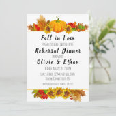 秋のラブ秋リハーサル夕食招待状 招待状 (スタンド正面)