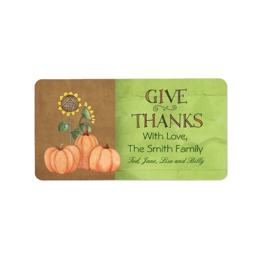 秋のラベル ラベル (正面)