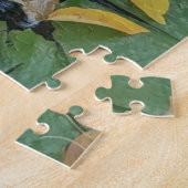 秋のラベンダーの睡蓮 ジグソーパズル (側面)