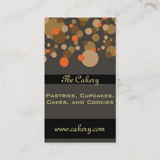 秋のランタンの名刺 名刺 (正面)