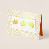 秋のランドスケープラグジュアリー感謝祭実在 箔カード (正面)