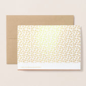 秋のランドスケープラグジュアリー感謝祭実在 箔カード (裏面封筒付き)