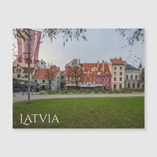 秋のリガ旧市街 (正面)