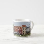 秋のリガ旧市街 エスプレッソカップ (正面右)