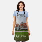 秋のリガ旧市街 エプロン (着用した状態)