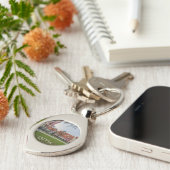 秋のリガ旧市街 キーホルダー (側面)