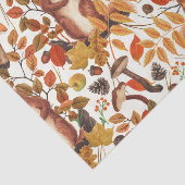 秋のリスと秋の花が白く咲く 薄葉紙 (詳細)