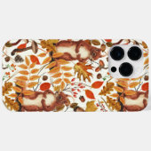 秋のリスと秋の花が白く咲く Case-Mate iPhoneケース (裏面 (横))