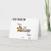 秋のリスのテンプレート カード (裏面)