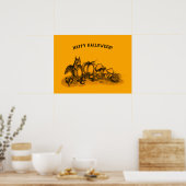 秋のリスハッピーハローウィン! ポスター (キッチン)