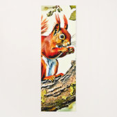 秋のリス芸術 ヨガマット (裏面)