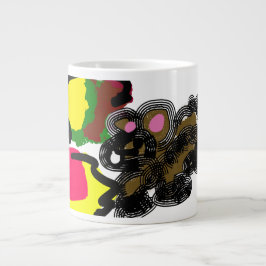 秋のリス もふもふ ジャンボコーヒーマグカップ