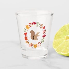 秋のリス ショットグラス