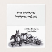 秋のリス、ハッピータンクスギビング！ (外部フラット)