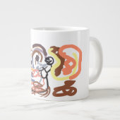 秋のリス 喜び ジャンボコーヒーマグカップ (正面右)