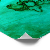 秋のリス、幸せな感謝祭！ ポスター (角)