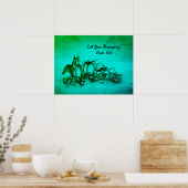 秋のリス、幸せな感謝祭！ ポスター (キッチン)