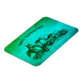 秋のリス、幸せな感謝祭！ マグネット (左側)