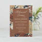 秋のリハ結婚ーサルディナーカラメルラセットInv 招待状 (スタンド正面)
