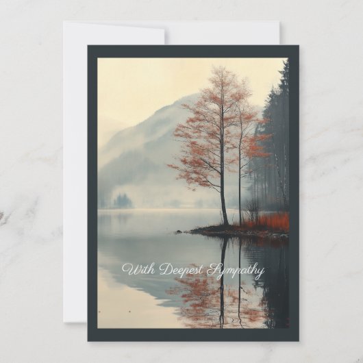 秋のリフレクションのウィッパーズ 招待状 (正面)