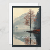 秋のリフレクションのウィッパーズ 招待状 (正面/裏面)