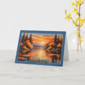 秋のリフレクションズウィメンズ誕生日カード カード (黄色い花)