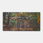 秋のリフレクションズマウンテンリバーフォト デスクマット (正面)