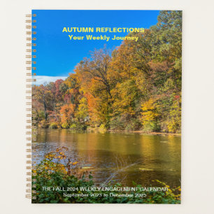 秋のリフレクション：ウィークリージャーニーのカレンダー プランナー手帳