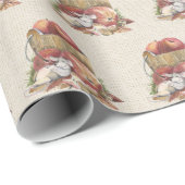 秋のリンゴとネズミ ラッピングペーパー (ロールコーナー)