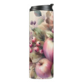 秋のリンゴはパステル色の水絵を描色の タンブラー (回転左)