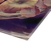 秋のリンゴ果実水色ヴィンテージ カッティングボード (角)