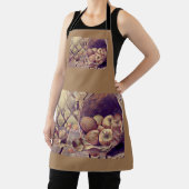 秋のリンゴ絵画入り エプロン (インサイチュ)