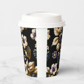 秋のリーガルエレガンスブラックベリー&開花 紙コップ (左)