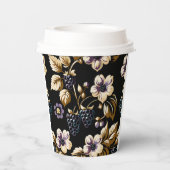 秋のリーガルエレガンスブラックベリー&開花 紙コップ (裏面)