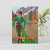 秋のリーガル黒人女性 | サンキューカード (スタンド正面)