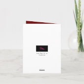 秋のリーガル黒人女性 | 感謝祭カード カード (裏面)