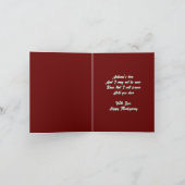 秋のリーガル黒人女性 | 感謝祭カード カード (内部)