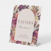 秋のリースアーチピンクベビーシャワーウィーズ 台座サイン (正面)