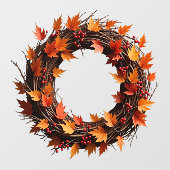 秋のリースウィンドウ ウィンドウサイン (シート)