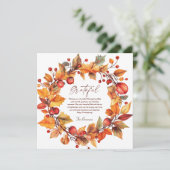 秋のリースエレガント感謝祭 シーズンカード (スタンド正面)