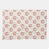 秋のリースキッチンタオル – 感謝祭秋デ キッチンタオル (横)