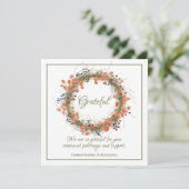 秋のリースプロフェッショナル感謝祭 シーズンカード (スタンド正面)