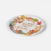 秋のリース与え感謝してい2 ペーパープレート (アングル)