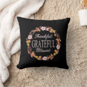 秋のリース感謝感謝賛美 クッション (ブランケット)