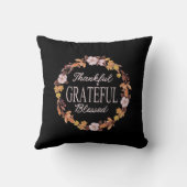 秋のリース感謝感謝賛美 クッション (裏面)