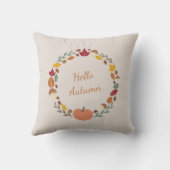 秋のリース枕 クッション (裏面)