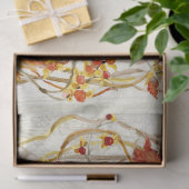 秋のリース紅葉素朴ズバーンウッド 薄葉紙 (ギフト)