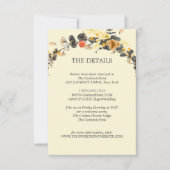 秋のリース |のモダンゲ結婚スト詳細 招待状 (正面)