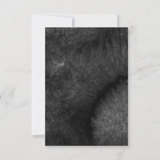 秋のリース |ウェーモダンディングRSVPの食事の選択 出欠カード (裏面)