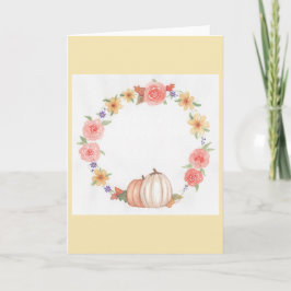 秋のリース カード